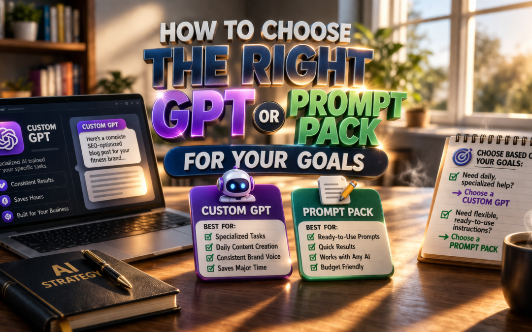 How to Choose the Right GPT or Prompt Pack for Your Goals