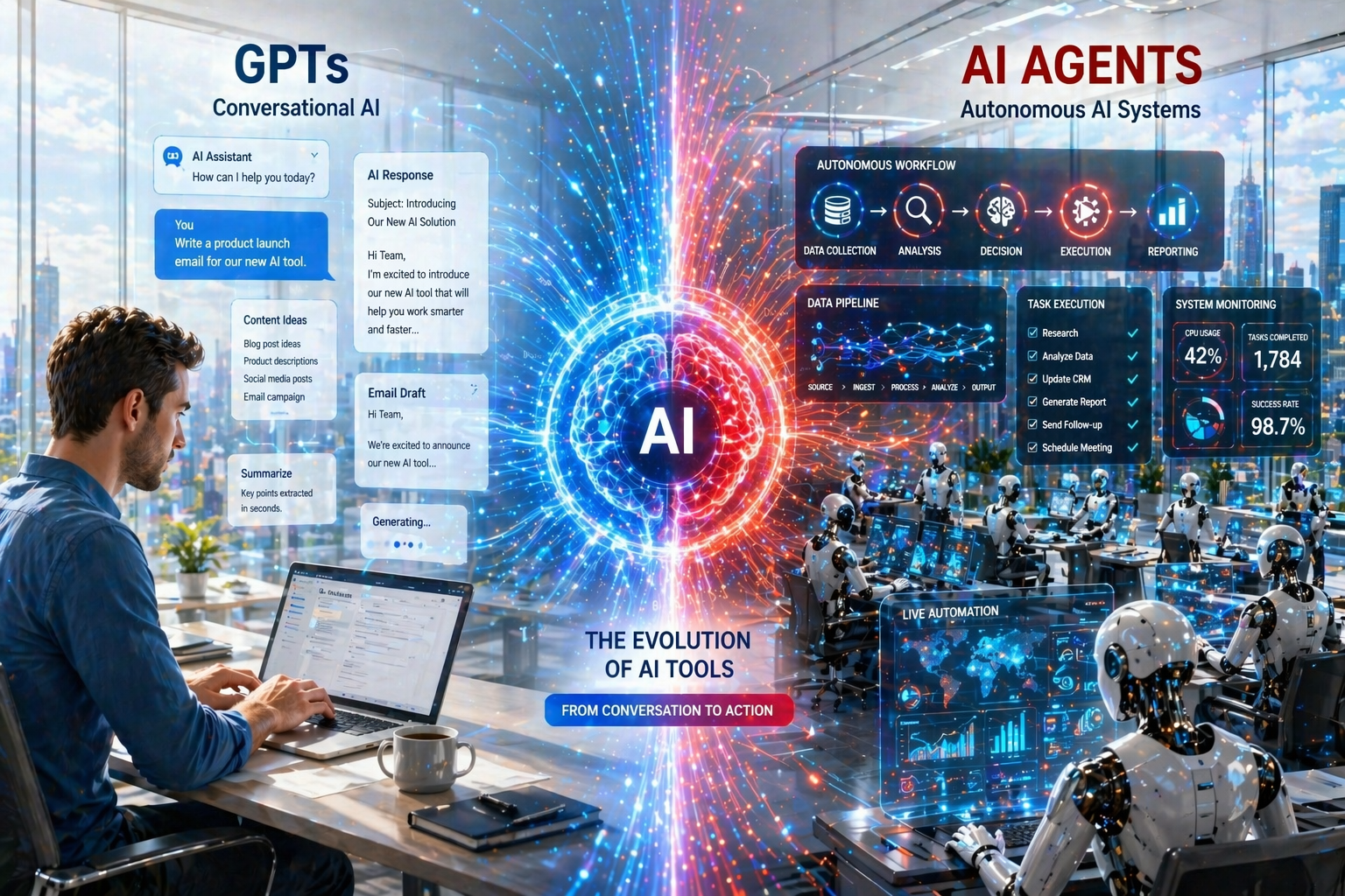 GPTs vs AI Agents: The Next Evolution of Artificial Intelligence